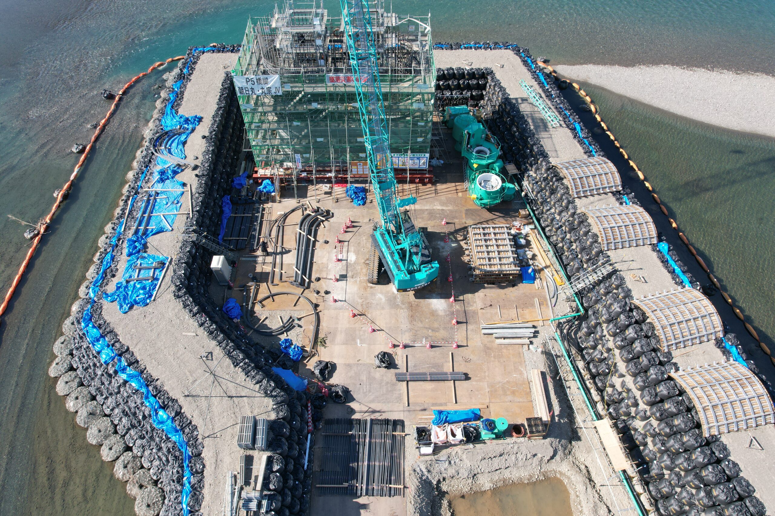 伊勢市｜市道高向小俣線（宮川橋）橋梁架替工事（下部工・P5橋脚）（令和5年度 県単道改（整備）第00-1分0003号）①(4)