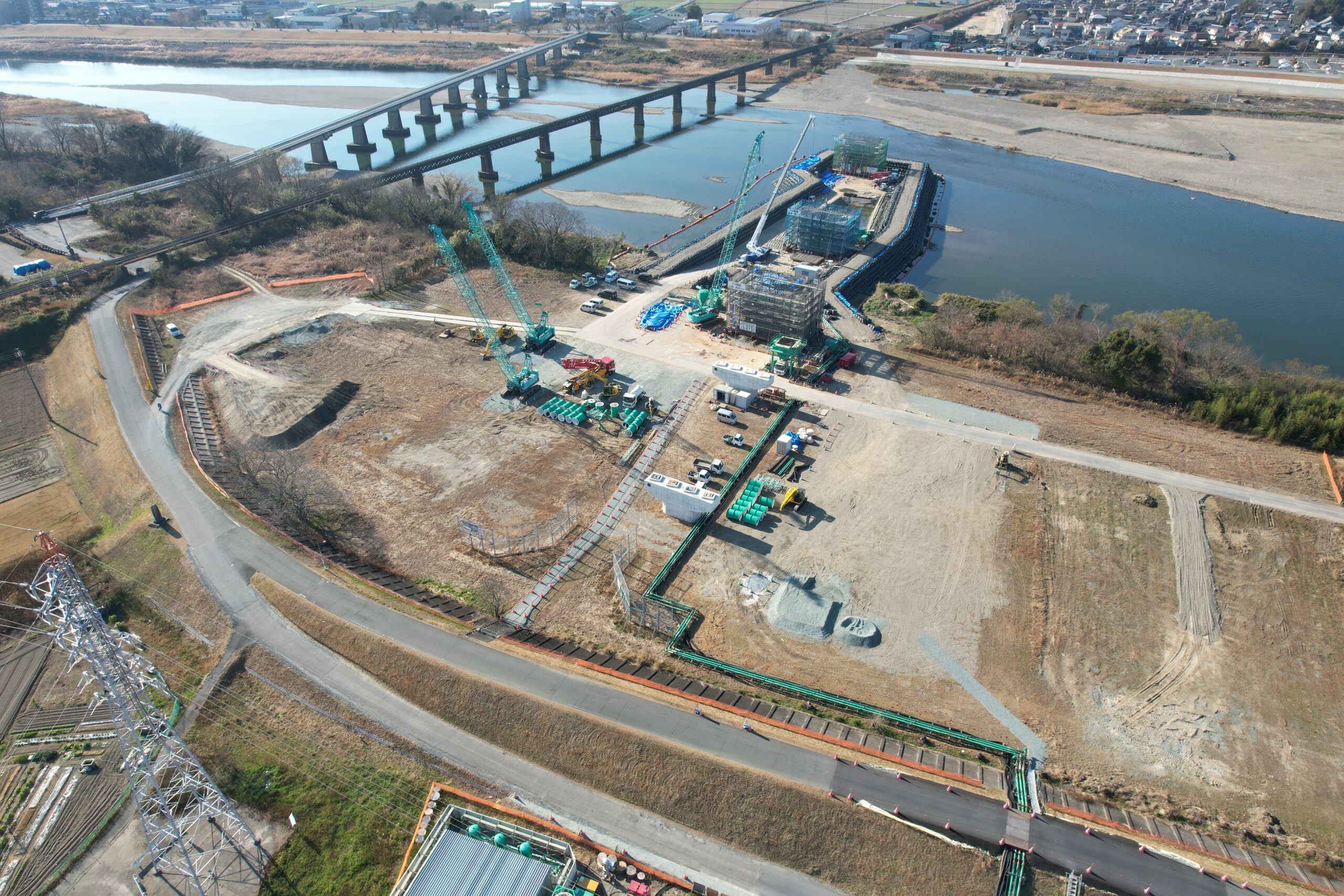 伊勢市｜市道高向小俣線（宮川橋）橋梁架替工事（下部工・P5橋脚）（令和5年度 県単道改（整備）第00-1分0003号）①(5)